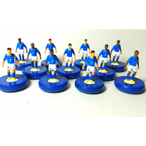 Subbuteo Andrew Table Soccer Brazil World Cup Champions 1994 away kit on RSB Professional Bases